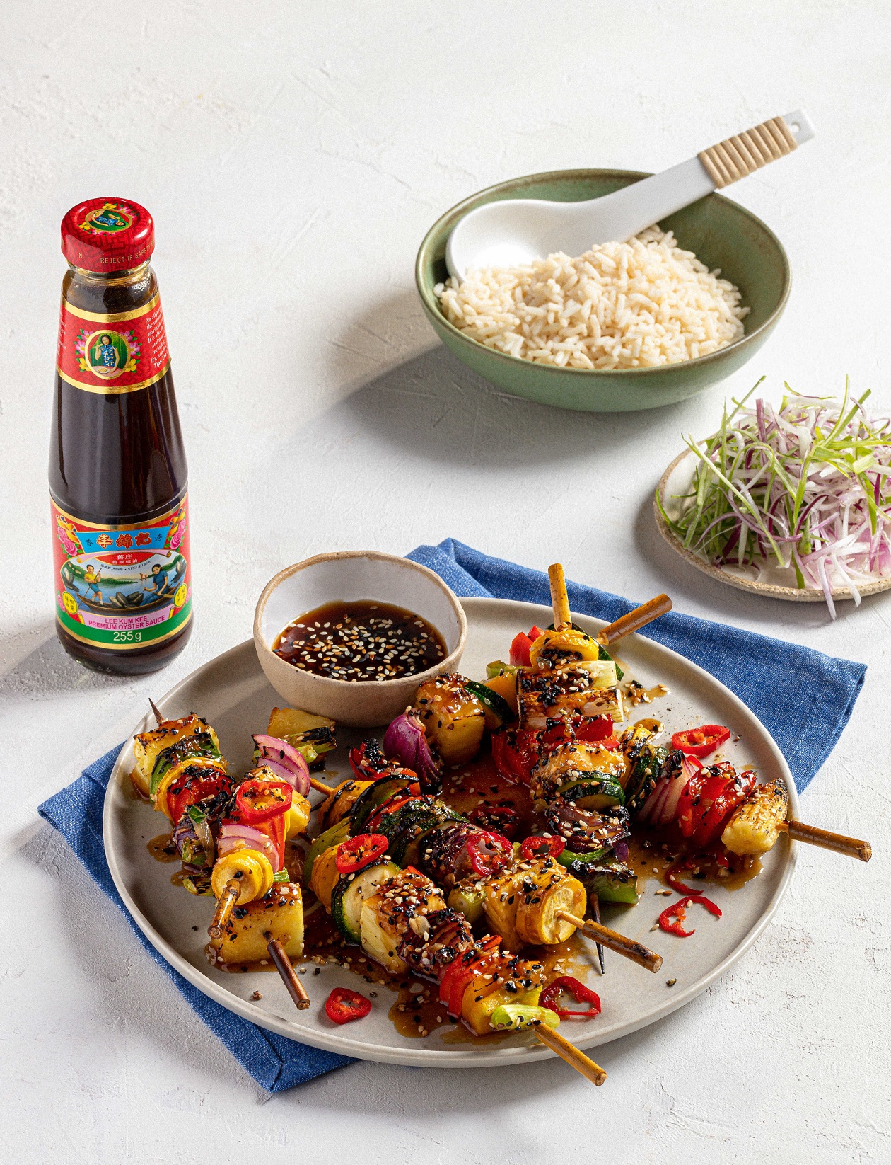 Sponsored Vegetables skewers Sainsbury`s Magazine